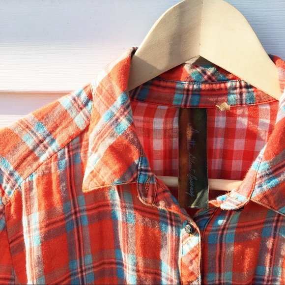 ARATTA SILENT JOURNEY • Plaid Button Down Top Sz S - Picture 3 of 8